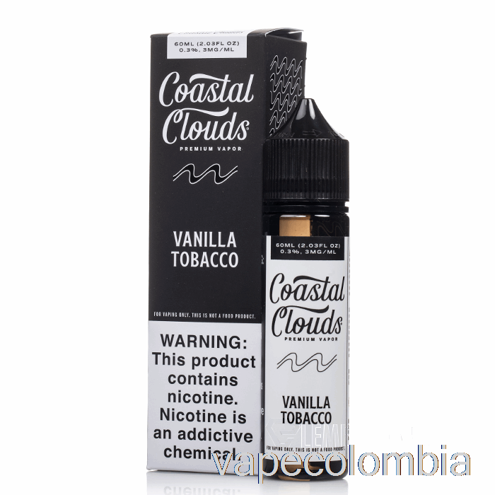 Vape Recargable Tabaco Vainilla - Nubes Costeras - 60ml 0mg